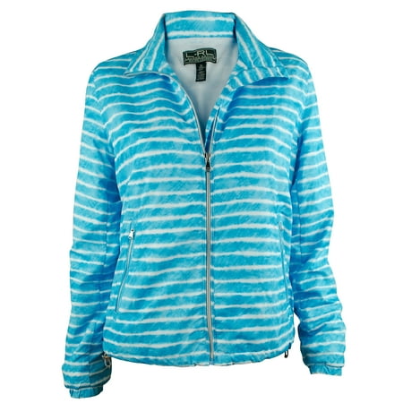 Ralph Lauren Active Women's Zip-Up Striped Active Jacket-TW-L