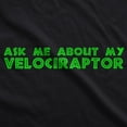 thumbnail image 4 of Boys' T Shirts Ask Me About My Velocirapator Children's Novelty Funny Humor Flip Short Sleeved Cute Clothing for Boys Size 6-8T, 4 of 9