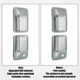 thumbnail image 6 of Unique Bargains 8pcs Car Exterior Door Handle Covers for Ford F250/F350 Superduty 1999-2014 Silver Tone, 6 of 6