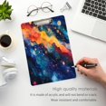 thumbnail image 4 of Acrylic Writing Board Gold12.5*9 Inch Clipboards Transparent Acrylic Material Suitable For Office Classroom Teachers Fashion Bloggers Stationery Enthusiasts Color Galaxy, 4 of 9