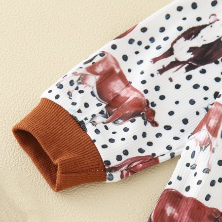 

Gubotare Baby Girl Clothes Baby Bodysuit Winter Toddler Baby Boy Outfit Long Sleeve Hoodie Sweatshirt Pants Set 0 6 12 18 24 Months 1 2 T Sweatsuit Fall Winter Clothes Brown 18-24 Months