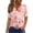 Pink, variant on OIOLOYJM Womens Easter Shirts Cute Bunny Egg Print Henley Shirts Casual Button Up V-Neck Short Sleeve T Shirts Spring Basic Pullover Tops Light Blue L