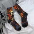 thumbnail image 5 of Logiee Vintage Floral Skull Print Adult Socks for Men & Women,Calf Socks, Ankle Socks,Boots Socks,Breathable Casual Sock,Unisex Crew Socks, 5 of 6