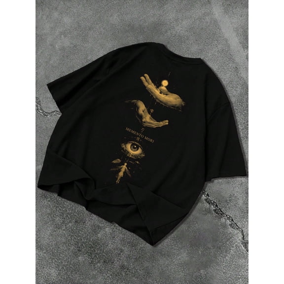Unisex Dark Aesthetic Memento Mori Graphic T-Shirt