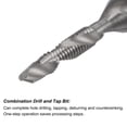 thumbnail image 3 of Uxcell M4 x 0.7 Uncoated High Speed Steel 4341 Combination Drill Tap Bit, 3 of 6