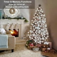 thumbnail image 4 of Christmas Snowflake Lights, 20ft 40LED 8 Modes & Timer Battery Operated Fairy Lights for Indoor/Outdoor Holiday Party Decorations (White), 4 of 14