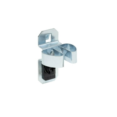 Triton Products® LocHook 1/4" to 1/2" Hold Range 1-1/4" Projection Zinc Plated/Chromate Dipped Steel Standard Spring Clip for LocBoard, 5pk