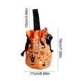 thumbnail image 3 of Zeiyignr Halloween Candy Gift Bags, Halloween Drawstring Canvas Treat Bag with Handle, Handle Reusable Holiday Party Gift Tote Orange, 3 of 6
