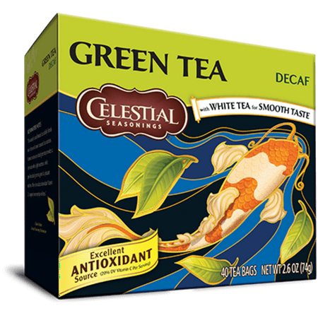 Celestial Seasonings Green Tea, Decaf, 40 Count (Best Green Tea Bags For Health)