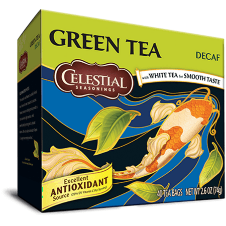 - Celestial Seasonings Green Tea, Decaf, 40 Count