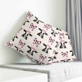 thumbnail image 3 of Cute Bow Cow Pillow Covers 20x20 Inch Decorative Throw Pillow Cover, Beige Farmhouse Cute Animals Sofa Pillowcases Accent Cushion Case Home Decor Bedroom Living Room, 3 of 6