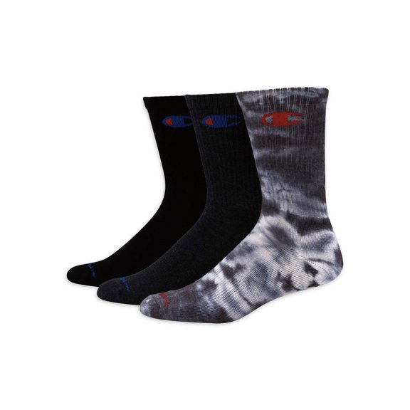 Champion Men's Tie Dye Crew Socks, 3 Pack