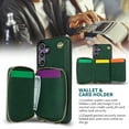 thumbnail image 4 of Crossbody Zipper Wallet Bag Case for Samsung Galaxy S24 Plus,Dteck Lager Capacity Purse Leather Card Slots Pocket Shockproof Case Kickstad Cover with Shoulder Strap, Darkgreen, 4 of 8