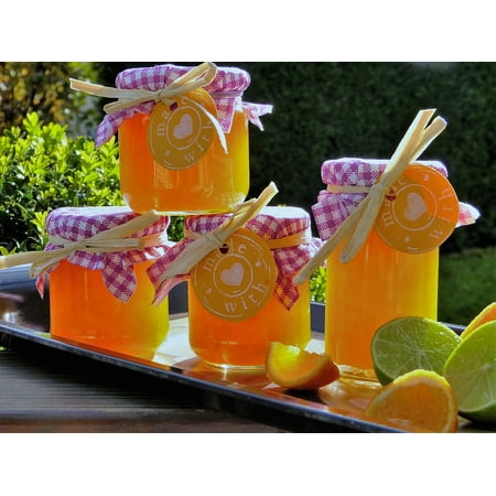 - Peel-n-Stick Poster of Eat Orange Marmalade Fruits Lime Orange Lemon Jam Poster 24x16 Adhesive Sticker Poster Print