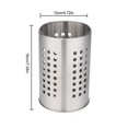 thumbnail image 4 of Kitchen Stainless Steel Round Hole Cooking Tools Holder Tableware Cage Chopsticks Tube Storage Brush Holder, 4 of 7