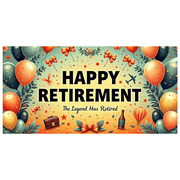 Festive Design Happy Retirement Airplane Decoration Balloon Elements Retirement Celebration for Party Decoration Event Decoration Indoor Use