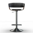 thumbnail image 5 of Simpli Home Lowell Adjustable Swivel Fabric Bar Stool in Charcoal Gray, 5 of 10