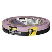 ScotchBlue 2080-18EC Delicate Surface Painter's Tape 60 yd L .70 in W 3.8 mil Thick Gentle Adhesive Lavender