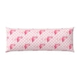 thumbnail image 2 of KLL Ultra Soft Microfiber Body Pillow Cover/Pillowcases 20"x54" with Hidden Zipper Closure-Cute Flamingo with Heart, 2 of 8