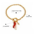 thumbnail image 5 of Gieenan Unique Stainless Steel Bracelet Featuring Glossy Pearls Pendant for Gatherings, 5 of 10