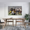thumbnail image 3 of American Football Jerome Bettis Vs Brian Urlacher Canvas Poster Wall Art Picture Prints Hanging Photo Gift Decor Home Posters Artworks 16x24inch(40x60cm), 3 of 6