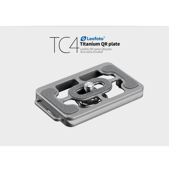 Leofoto NP-65T 65mm Titanium Alloy Plate (Titanium / Bronze / Blue Color)