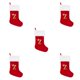 thumbnail image 2 of Ounissouiy Calcetín de Papá Noel personalizable de tela - Regalo para niños y adultos Variedad de estilos a elegir Rojo grande Z Type2 NO2, 2 of 6
