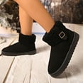 thumbnail image 5 of BERANMEY Winter Boots for Women Comfortable Slip On Faux Fur Suede Warm Snow Ankle Boots Outdoor Shoes, 5 of 8