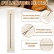 thumbnail image 3 of Uxcell 2Pcs Zipper de PU Leather, 10.6In Bobina Marco Zippers de Metal de Cierre con Agujeros para Costura de Bolso/DIY Monedero/Creación de Ropa [Blanco], 3 of 6
