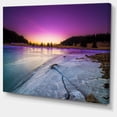 thumbnail image 1 of Designart - Lever de Soleil sur Lac Frozen - Impression sur Toile Paysage, 1 of 2