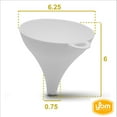 thumbnail image 5 of YBM Home Small Plastic Funnel for Water Bottle Liquid Transfer Food Grade, 22 fl. oz, 39-1334-white, 5 of 5