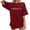 Brick Red, variant on Trendfront Womens Oversize Tops Cute Dinosaur Graphic Crewneck Drop Shoulder Short Sleeve Loose Fit Tee Trendy T Shirts Pullover Streetwear