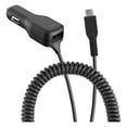 thumbnail image 1 of Ventev Car Charger USB-C 4A with Extra USB Cable Black, 1 of 5