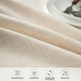 thumbnail image 5 of DriftAway  Pom Pom Tassel Rectangle Linen Textured Decorative Table Cloth Beige 55''width x 55''length, 5 of 5