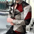 thumbnail image 2 of Camisa de blusa de manga larga con estampado de moda de primavera y otoño para hombre Pompotops oipoqjl28569, 2 of 3