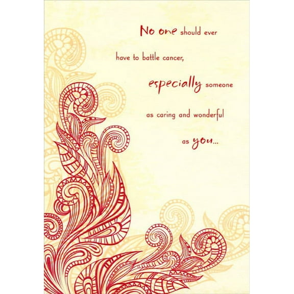 Designer Greetings No One Should Have to Battle Cancer Support Card