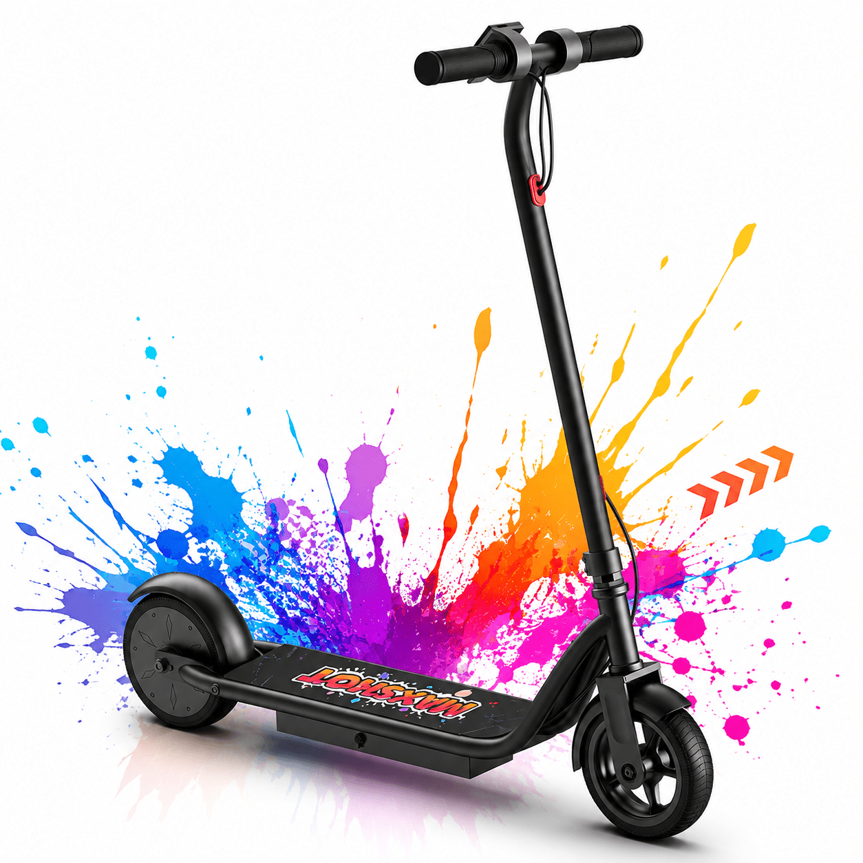 Electric Scooter for Kids Ages 6-12, 250W Motor Kids Scooter with 9 MPH Max Speed, 10 Miles Range, 6.5" Solid Tires, Lightweight 16 lbs, 265 lbs Max Load, 25.2V 4.4Ah Battery
