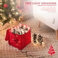 thumbnail image 5 of Simplify Stackable Polyester Christmas Tree Light Organizer Box in Red, 5 of 10