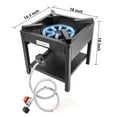 thumbnail image 2 of Vivicreate Outdoor Propane Gas Griddle Stove – 20PSI High Pressure Portable Burner for Camping, Cooking, Garden Kitchen Grill, 2 of 7