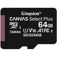 thumbnail image 3 of Memoria Micro SD 64GB KINGSTON CANVAS Select Plus Clase 10 A1 Video Full HD Kingston 64GB CANVAS Select Plus Clase 10 A1 Video Full HD V10 SDCS2/64GB, 3 of 5