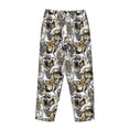 thumbnail image 5 of Goofa Tulips Flowers Printed Soft Pajama Pants for Women, Wide Leg Comfy Casual Lounge Yoga Pants-Small, 5 of 9