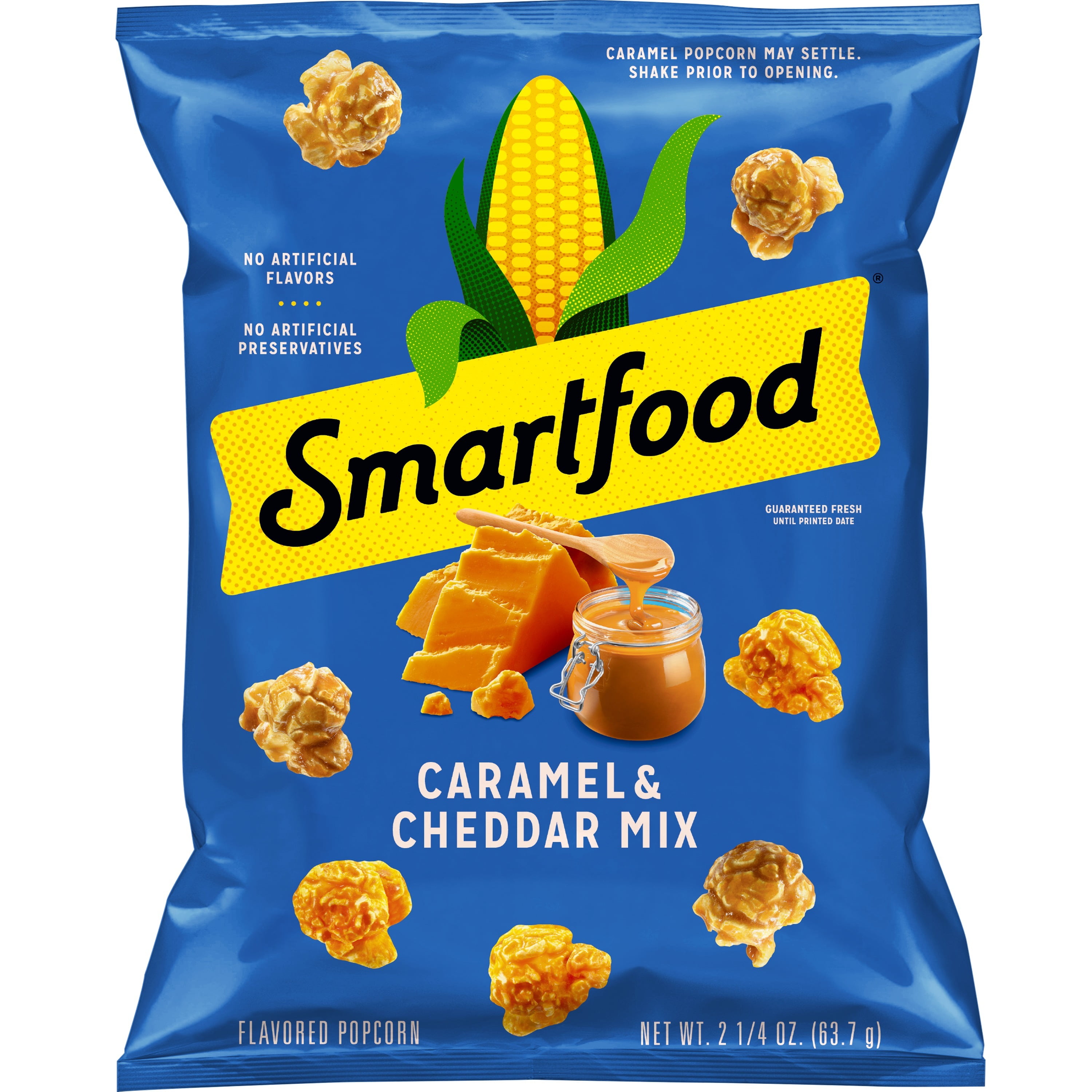 Smartfood Cheddar & Caramel Mix Popcorn, 2.25 Oz (8 Ct)