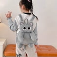 thumbnail image 3 of Plush Cat Backpack Cute Animal Bag Shoulder Bag with Adjustable Straps Cartoon Travel Backpack Fluffy Backpack, 3 of 7