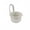 White, variant on GIPQJK Household Vegetable Washing Basin with Drain Basket Hanging Sink Kitchen Food Residue Filter White Plastic for Easy Cleaning and Cooking Prep