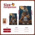 thumbnail image 3 of Honeii Moon Night Sky Cute Rabbit Print Small Burlap Bags,Christmas Drawstring Treat Bags Gift Bags Reusable Candy Goodie Wrapping Bags for Holiday Party Favors Supplies -Small, 3 of 9