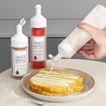 thumbnail image 1 of Xihbxyly Botella Exprimidora para Condimentos, Diseño de Fácil Dispensación, Tapa Abatible para Líquidos, Plástico Apto para Uso Alimentario, Multiusos: Barbacoa, Kétchup, Aceite, Aderezo para Ensala, 1 of 7
