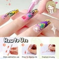 thumbnail image 6 of 12 Colors Nail Art Pens Set, 2026 New Nail Art Markers for Gel Nails, Quick Dry Long Lasting Nail Polish Pen for Kids, DIY 3D Drawing Dotting Painting Nails Liner Brush, 6 of 6