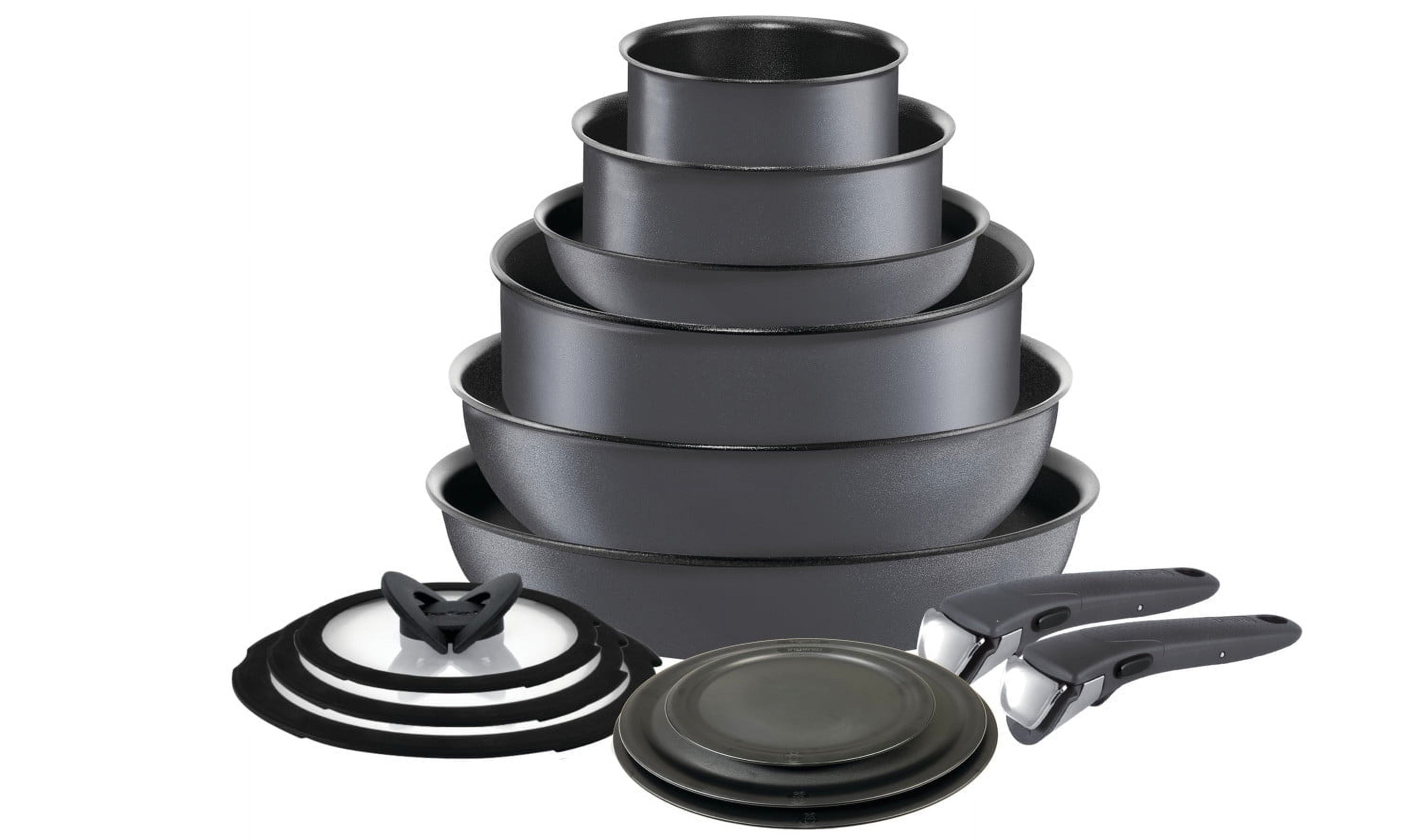 T-fal Ingenio Expertise 14 Piece Nonstick Cookware Set Onyx Black