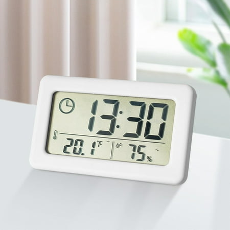 

iMESTOU Deals Clearance Under 10 Electronics Digital Clock With LCD Display Thermometers Hygrometer Digital Temperature Humidity Monitor With Smart Clock