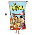 Black Flintstones Beach Quick Drying Towel，"QuickDry, SandFree